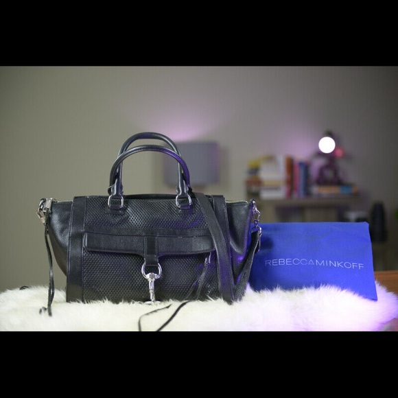 Rebecca Minkoff Handbags - Rebecca Minkoff Genuine Black Leather Satchel